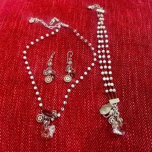 New without tags Brighton necklace, earrings and bracelet